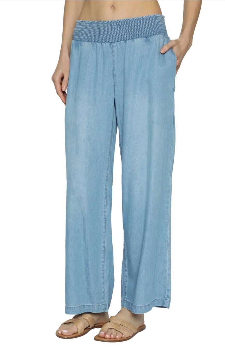 NEW DREW hattie wide leg pant in bleach